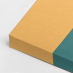Cuadro canvas Ventana Teal y Salmon - Ilustraciones Arquitectonicas Urbano y Arquitectura - Vista CloseUp