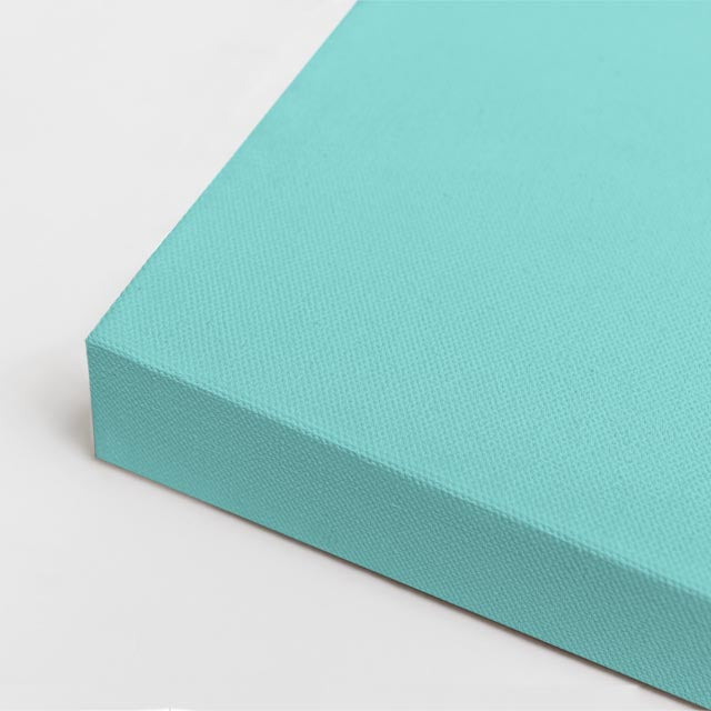 Cuadro canvas Patio Rosa y Teal - Ilustraciones Arquitectonicas Urbano y Arquitectura - Vista CloseUp