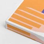 Cuadro canvas Escalera Naranja y Rosa - Ilustraciones Arquitectonicas Urbano y Arquitectura - Vista CloseUp
