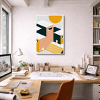 Cuadro canvas Isometrico Noche Dorado - Ilustraciones Arquitectonicas Urbano y Arquitectura - Vista Lifestyle