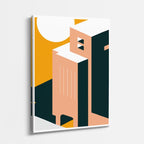 Cuadro canvas Edificio Nocturno Solar - Ilustraciones Arquitectonicas Urbano y Arquitectura - Vista Perspectiva