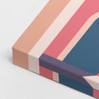 Cuadro canvas Laberinto Rosa y Azul - Ilustraciones Arquitectonicas Urbano y Arquitectura - Vista CloseUp