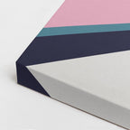 Cuadro canvas Perspectiva Rosa y Teal - Ilustraciones Arquitectonicas Urbano y Arquitectura - Vista CloseUp