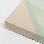 Cuadro canvas Bloques Teal y Rosa - Ilustraciones Arquitectonicas Urbano y Arquitectura - Vista CloseUp