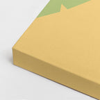Cuadro canvas Geometria Verde y Amarillo - Ilustraciones Arquitectonicas Urbano y Arquitectura - Vista CloseUp
