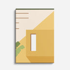 Cuadro canvas Geometria Verde y Amarillo - Ilustraciones Arquitectonicas Urbano y Arquitectura - Vista Frente