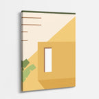 Cuadro canvas Geometria Verde y Amarillo - Ilustraciones Arquitectonicas Urbano y Arquitectura - Vista Perspectiva