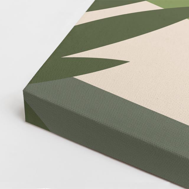 Cuadro canvas Fachada Verde y Amarillo - Ilustraciones Arquitectonicas Urbano y Arquitectura - Vista CloseUp