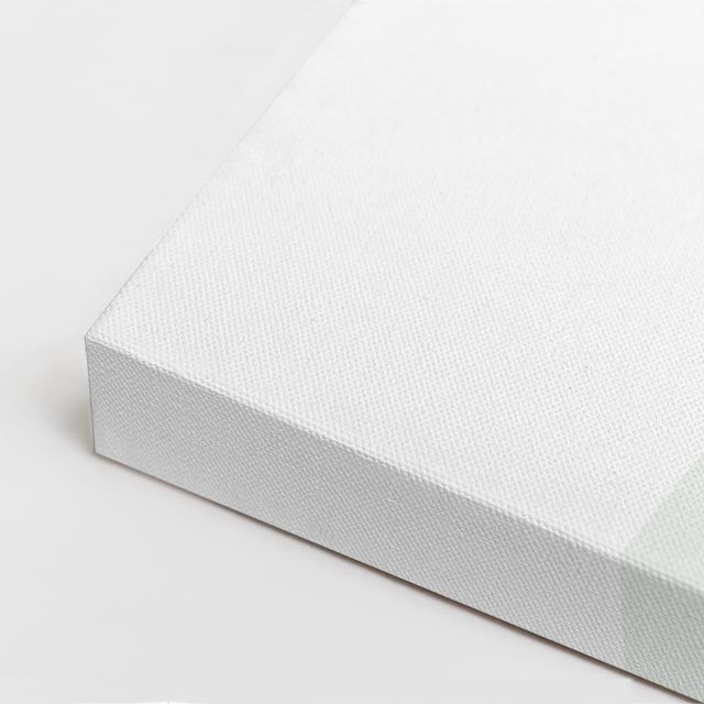 Cuadro canvas Pasillos Teal y Blanco - Ilustraciones Arquitectonicas Urbano y Arquitectura - Vista CloseUp