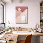 Cuadro canvas Arco Tierra y Luna - Ilustraciones Arquitectonicas Urbano y Arquitectura - Vista Lifestyle