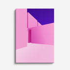 Cuadro canvas Laberinto Rosa Fucsia - Ilustraciones Arquitectonicas Urbano y Arquitectura - Vista Frente
