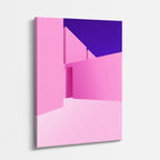 Cuadro canvas Laberinto Rosa Fucsia - Ilustraciones Arquitectonicas Urbano y Arquitectura - Vista Perspectiva