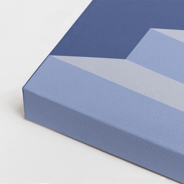 Cuadro canvas Fachada Azul Oscuro - Ilustraciones Arquitectonicas Urbano y Arquitectura - Vista CloseUp