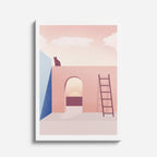 Cuadro canvas Interior Gato Salmon - Ilustraciones Arquitectonicas Urbano y Arquitectura - Vista Frente
