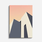 Cuadro canvas Skyline Gris y Beige - Ilustraciones Arquitectonicas Urbano y Arquitectura - Vista Frente