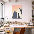 Cuadro canvas Skyline Gris y Beige - Ilustraciones Arquitectonicas Urbano y Arquitectura - Vista Lifestyle