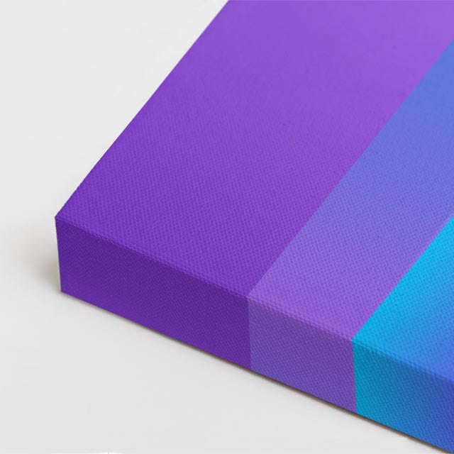 Cuadro canvas Volumenes Neon Fucsia - Ilustraciones Arquitectonicas Urbano y Arquitectura - Vista CloseUp