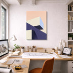Cuadro canvas Volumetria Gris Salmon - Ilustraciones Arquitectonicas Urbano y Arquitectura - Vista Lifestyle