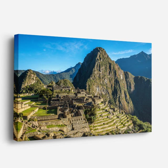 Cuadro canvas Machu Picchu Valle Sagrado - Maravillas del Mundo Urbano y Arquitectura - Vista Perspectiva