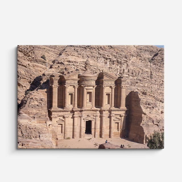 Cuadro canvas Petra Monasterio Detalle - Maravillas del Mundo Urbano y Arquitectura - Vista Frente